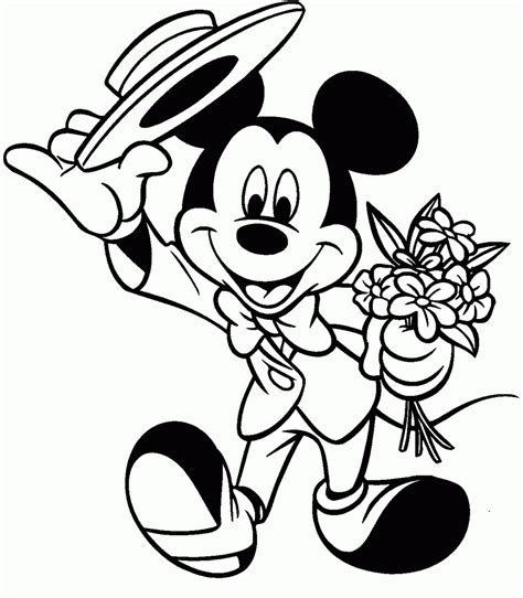 mickey mouse coloring pages printable