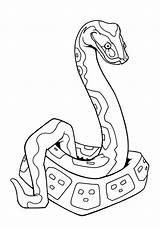 Kaa Coloring Template sketch template