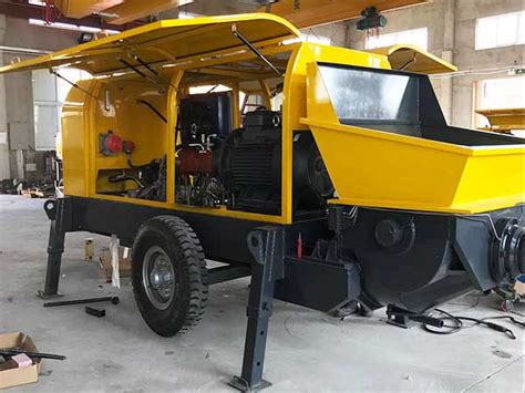 ship abtd electric concrete trailer pump  davao philippines aimix group philippines