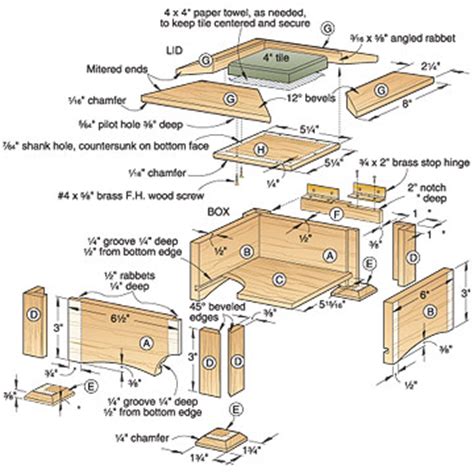 wood keepsake box plans blueprints  diy    build