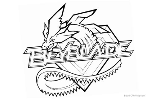 beyblade coloring pages logo  printable coloring pages
