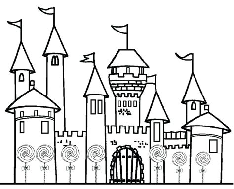 disney world castle coloring page  getcoloringscom  printable