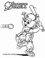 Coloring Pages Mlb Orbit Baseball Mascot Astros Houston Team Cubs Chicago Drawing Logo Color Kids Printable Getcolorings Getdrawings Print sketch template