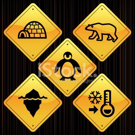 yellow signs arctic polar stock photo royalty  freeimages