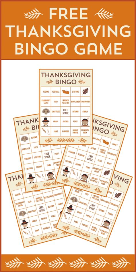 printable thanksgiving bingo cards catch  party