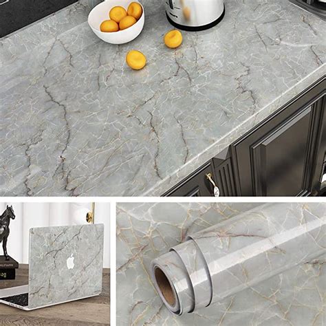 buy livelynine marble wallpaper  adhesive vinyl wrap  kitchen