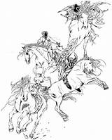Horsemen Apocalypse Louden Stephanie Tattoo Digital 1st Piece Artwork Uploaded August Which Back sketch template