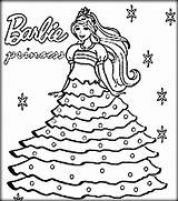 Coloring Barbie Pages Printable Doll Kids Princess Dress Popular Christmas Most House Color Ken Girls Print Pea Easy Cute Minecraft sketch template
