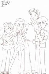 Glee Coloring Pages Cast Template sketch template