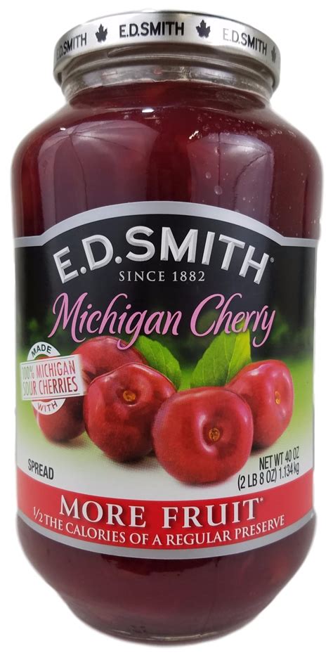 E D Smith Organic Rasberry Cherry Rhubarb Spread 44 Oz