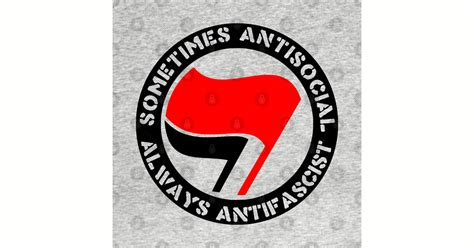 antisocial  antifascist antifa socialist leftist antifa  shirt teepublic