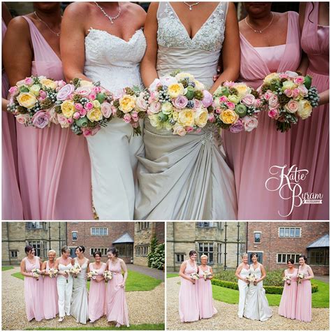 katie byram photography a perfect pink two bride wedding at gisborough hall sandra and beth