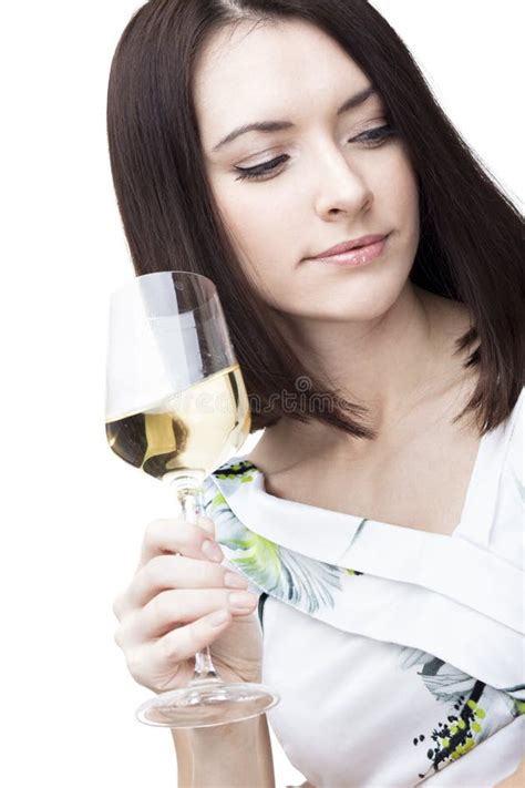 Woman Holding Wine Glass Stock Image Image Of People 33527013