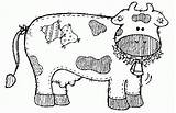 Vacas Pintar Valecillo Vaca Maestra sketch template
