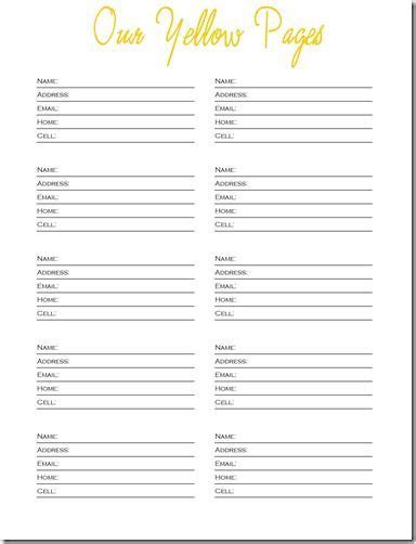 printable contact list template printable list template phone