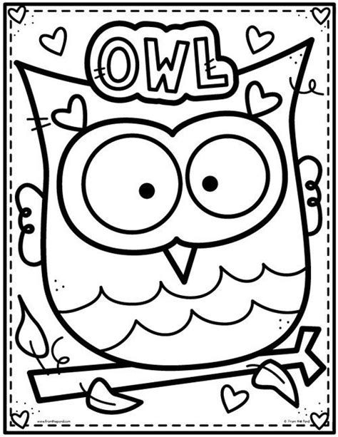 owl coloring pages fall coloring pages cute coloring pages