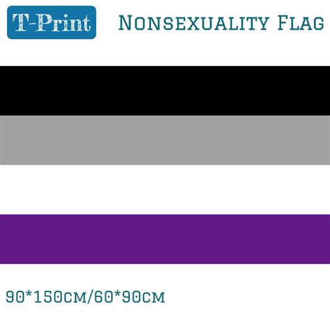 asexuality nonsexuality flag 3x5ft polyester banner flying 150 90cm 60