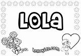 Lola Coloring Pages Name Samantha Color Hellokids Print Girl Template sketch template
