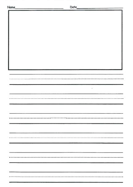 writing paper template   grade penmanship paper