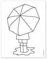 Umbrella Grundschule Aprilwetter Artprojectsforkids sketch template
