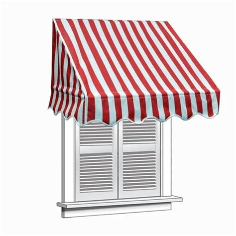 pvc red  white window awnings  rs square feet  indore id