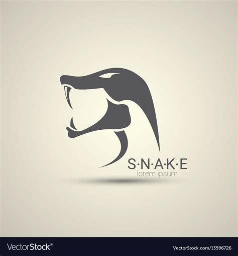angry dangerous snake logo design royalty  vector image