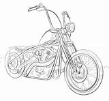 Chopper Harley Bike Motorcycle Motorbike Zeichnen Supercoloring Ausmalbild Ausmalbilder Motocicle Schritt Lernen Motor Getdrawings Helmet Abrir sketch template