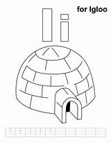 Igloo Coloring Printable Alphabet Pages Preschool Letter Kids Letters Print Sheets Handwriting Practice Color Activities Template Learning Colouring Teaching Ice sketch template