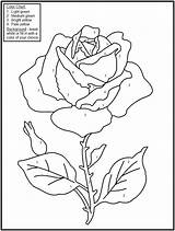 Number Color Valentines Coloring Pages Kids Valentine Flowers Sheets Easy Flower Bestcoloringpagesforkids Choose Board sketch template