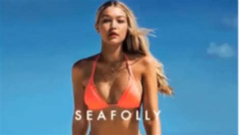 gigi hadid shows off her incredible beach body for seafolly campaign
