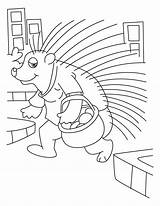 Porcupine Coloring Pages Quill Pig Bestcoloringpagesforkids Sheet Kids Clipart Library Popular sketch template