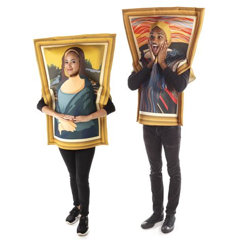 famous paintings couples costume funny mona lisa scream halloween