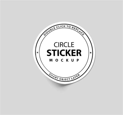 circle sticker mockup psd template mockup den