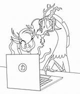 Discord Playing Slender Coloring Pages Deviantart Template sketch template