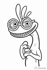 Coloring Pages Inc Monster Monsters Mike Wazowski Baby Randall University Sally Other Comments Print sketch template