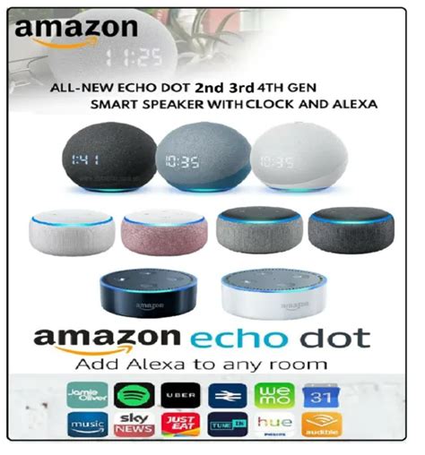 amazon echo dot ndrdth generation smart speaker  alexa  picclick uk