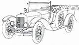Coloring Classic Car Pages Netart sketch template
