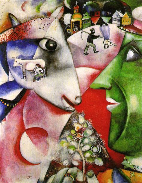 io  il villaggio quadro famoso  marc chagall