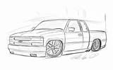 Silverado Chevy C10 Ss S10 Dazza sketch template