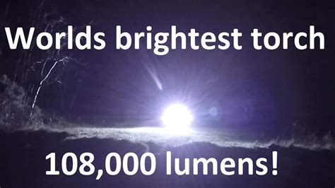 kw worlds brightest  powerful led flashlight torch   leds  lumens youtube