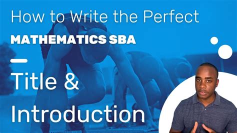 write  perfect math sba title  introduction youtube