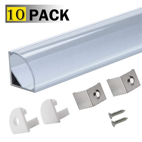 buy led aluminum channel  clearstarlandled  pack led strip light track  transparent