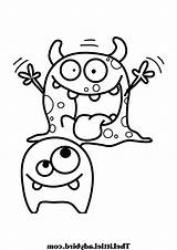Monster Coloring Pages Printable Monsters Cute Silly Scary Print Funny Squishy Color Inc Drink Cartoon Ness Loch Yeti Boo Energy sketch template