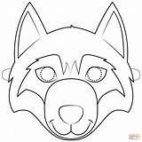 Wolf Mask Printable Coloring Pages Bad Big sketch template