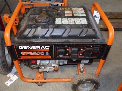 generac gp generator    auctions  hibidcom