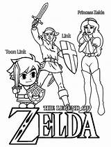Zelda Pages Coloring Printable sketch template