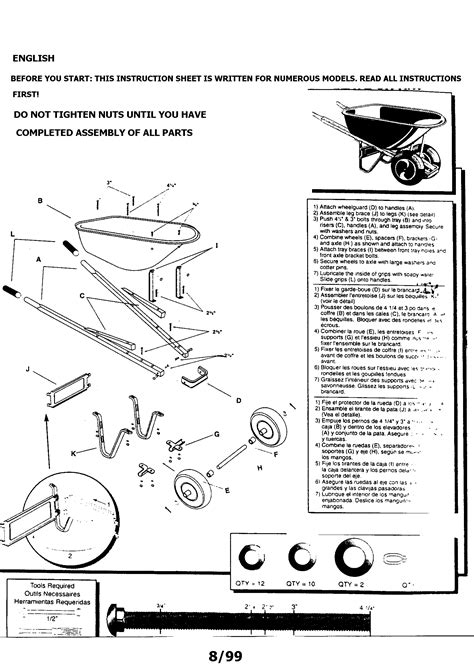 craftsman wheelbarrow parts model  sears partsdirect
