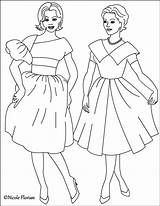 Coloring Pages Fashion Old Vintage Fashioned Colouring Book Nicole Adults Books Barbie Princess Adult Disney Google School Color Getdrawings Getcolorings sketch template