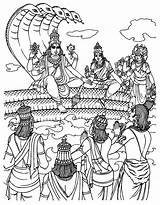 Coloring Vishnu Rama Form Human Pages India Takes Visit Men Who Bollywood sketch template