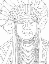 Native Americans Indians Powhatan sketch template